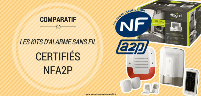 Comparatif des kits d'alarme maison sans fil certifiés NFA2P