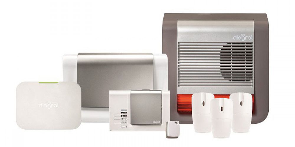 Kit alarme maison sans fil connectée e-ONE Diagral DIAG12BSF