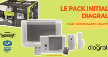 Le Pack Initial Diagral – Votre Premier Niveau de Sécurité Le pack d'alarme maison sans fil Digral Initial certifié NFa2p 2 boucliers