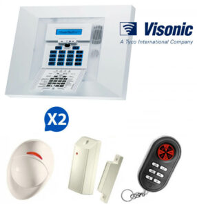 Le kit d'alarme sans fil Visonic PowerMax Pro certifié NFA2P 2 boucliers