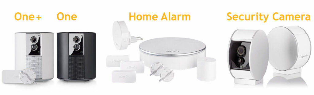 Comparatifs des alarmes maison connectées Somfy One, One+, Security Camera et Home Alarm